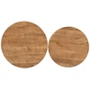 Stalo Rinkinys, Avola, 66x66x40.5 cm, 76x76x48.5 cm, Juoda