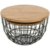 Stalo Rinkinys, Avola, 66x66x40.5 cm, 76x76x48.5 cm, Juoda