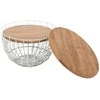Stalo rinkinys, Avola, 66x66x40.5 cm, 76x76x48.5 cm, Baltas