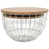 Stalo rinkinys, Avola, 66x66x40.5 cm, 76x76x48.5 cm, Baltas