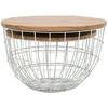 Stalo rinkinys, Avola, 66x66x40.5 cm, 76x76x48.5 cm, Baltas