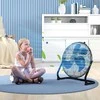 HOMCOM stalinis ventiliatorius, elektrinis ventiliatorius su 3 greičiais, 120° reguliuojamu kampu namams, biurui, miegamajam, juodas