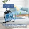 HOMCOM stalinis ventiliatorius, elektrinis ventiliatorius su 3 greičiais, 120° reguliuojamu kampu namams, biurui, miegamajam, juodas