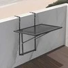 Vevor Kabantysis balkono stalas metalinis 19 x 24 cm