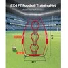 Vevor 203x102 cm futbolo metimo tinklas su taikiniais