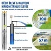Vevor Giluminis panardinamasis siurblys, 1100W, 230V, 190L/min 57m