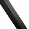 Vevor Plieninis turėklas be skylių 91x5x5 cm, juodas