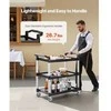 Vevor Trijų aukštų vežimėlis su ratukais 226 kg talpos