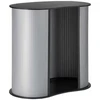 Vevor Parodų stalas, 90x49x94 cm, juodas, sulankstomas ekspozicinis stalas (Ekspozicinė prekė)