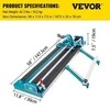 Vevor 1200 mm plytelių pjaustyklė su dviguba juosta