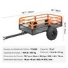 Vevor Plieninė priekaba ATV transportui, iki 680 kg