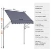 Vevor 98x47" kiemo stogelis su rankena