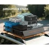 HOMCOM universalus stogo krepšys bagažinėms su apsauga nuo vėjo, plieno krovinių laikiklis, automobilinis stogo krepšys, keliamoji galia iki 90,7kg, stogo bagažinė visureigiams ir sunkvežimiams, 110,5 x 99,5 x 18,5 cm, juodas