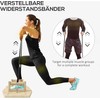 SPORTNOW mediniai atsispaudimų strypai su 8 poromis skylučių, įskaitant pasipriešinimo juostas, 11 pratimų, fitneso paraleletai raumenų treniruotėms, jėgos treniruočių gamta