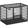 Songmics Feandrea Patvarus ir transportabilus narvas šunims 92,5 x 57,5 x 64 cm, juodas