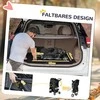 PawHut sulankstomas vežimėlis šunims ir katėms iki 10 kg, vežimėlis katėms su pagalvėle, tinklelio langais, gėrimų laikikliu, daiktadėže, vežimėlis katėms, tamsiai pilkas
