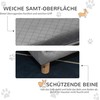 "PawHut" sofa šunims su medinėmis kojelėmis, pilka, 64x45x36 cm, skirta mažiems, iki 8kg sveriantiems šunims