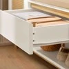 SoBuy suolelis su daiktadėže, batų spintelė, batų suolelis su pagalvėle, FSR128-W