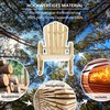 Outsunny supama kėdė, kaimiško stiliaus poilsio kėdė, sodo kėdė su ratų dizainu, supamasis krėslas, medžio masyvas, natūrali mediena, 68 x 88 x 92 cm