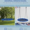 "Outsunny" lizdo sūpynės Ø110cm 150kg reguliuojamos Mėlyna 3-12 metų