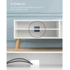 TV staliukas Songmics Vasagle TV spintelė su 1 durelėmis 40 x 120 x 49 cm balta