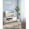 TV staliukas Songmics Vasagle TV spintelė su 1 durelėmis 40 x 120 x 49 cm balta