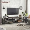 TV staliukas Songmics Vasagle 3 lygių televizoriaus lentyna svetainėje