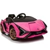 Toycars Elektrinis automobilis vaikams, Lamborghini Sian, 108x62x40 cm, Rožinė