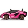 Toycars Elektrinis automobilis vaikams, Lamborghini Sian, 108x62x40 cm, Rožinė