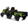 Toycars Elektrinis traktorius su priekaba, 12V, žalias, 115x68x63 cm