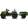 Toycars Elektrinis traktorius su priekaba, 12V, žalias, 115x68x63 cm