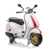 Toycars Vaikų akumuliatorinis skūteris, Vespa Sprint, 102x50x75 cm, Balta