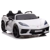 Toycars Vaikų Baterijomis Varomas Automobilis, Chevrolet Corvette Stingray, 128x71x51 cm, Baltas