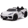 Toycars Vaikų Baterijomis Varomas Automobilis, Chevrolet Corvette Stingray, 128x71x51 cm, Baltas