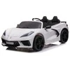 Toycars Vaikų Baterijomis Varomas Automobilis, Chevrolet Corvette Stingray, 128x71x51 cm, Baltas