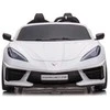 Toycars Vaikų Baterijomis Varomas Automobilis, Chevrolet Corvette Stingray, 128x71x51 cm, Baltas