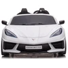 Toycars Vaikų Baterijomis Varomas Automobilis, Chevrolet Corvette Stingray, 128x71x51 cm, Baltas
