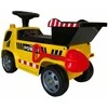 Toycars Walker Vežimėlis, 'kelio darbų sunkvežimis', 83x28.2x48 cm, Geltona