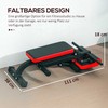 SPORTNOW svarmenų suolas, universalus treniruoklių suolas, reguliuojamas, sulankstomos konstrukcijos, skirtas bicepsų lenkimams, štangai, plienas, iki 120 kg, 103 x 65 x 67-98 cm, juodas