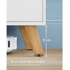 TV staliukas Songmics Vasagle TV spintelė su 2 durelėmis 40 x 140 x 50 cm balta