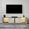 TV staliukas Asir Dalelių plokštė, Aydos, 180x45x35 cm, Pilka