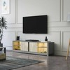 TV staliukas Asir Dalelių plokštė, Aydos, 180x45x35 cm, Pilka