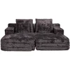 Home4You Dvivietė sofa-lova „FIZZY“, pilkos spalvos