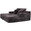 Home4You Dvivietė sofa-lova „FIZZY“, pilkos spalvos