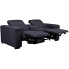 Home4You „HUB“ dvivietė elektrinė atlošiamoji sofa, tamsiai mėlyna
