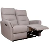 Home4You Dvivietė atlošiamoji sofa „BOWERS“ su rankiniu mechanizmu, smėlio spalvos