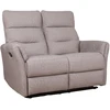 Home4You Dvivietė atlošiamoji sofa „BOWERS“ su rankiniu mechanizmu, smėlio spalvos