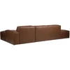 Home4You Kampinė sofa „BURTON RC“ iš rudos odos
