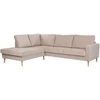 Home4You Kampinė sofa „HANSON LC“, smėlio spalvos