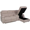 Home4You Kampinė sofa „PROVENCE RC“, su elektrine arba rankine atlošimo funkcija, šviesiai pilkos spalvos